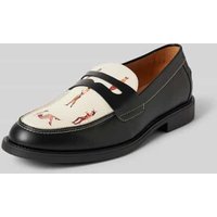 Duke & Dexter Loafer mit Allover-Muster in Black, Größe 46 von Duke & Dexter
