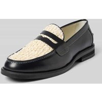 Duke & Dexter Loafer mit strukturierter Sohle in Black, Größe 41 von Duke & Dexter