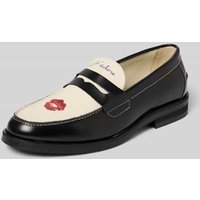 Duke & Dexter Loafer mit strukturierter Sohle in Black, Größe 42 von Duke & Dexter