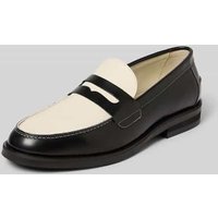 Duke & Dexter Loafer mit strukturierter Sohle in Black, Größe 42 von Duke & Dexter