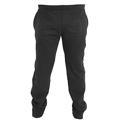 Duke Herren Kingsize Albert Jogging Hose, Gerade Bündchen (8XL) (Schwarz) von DUKE