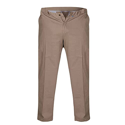 Duke Herren Kingsize Bruno D555 Stretch Chino Hose (W44L) (Steinfarben) von DUKE