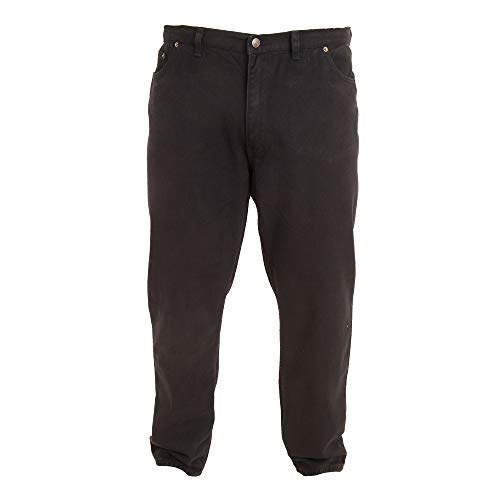 Duke Herren Rockford Kingsize Komfort Fit Jeans (W46R) (Schwarz) von DUKE