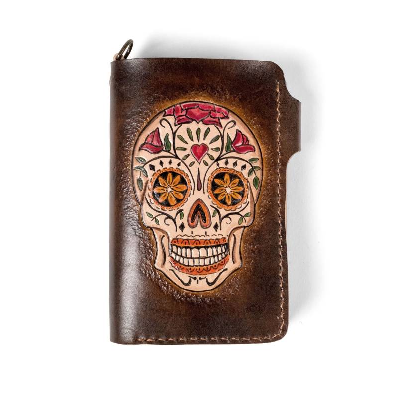 Personalisiertes Portemonnaie Mit Handgefertigten Bild von DukeAndSonsLeather