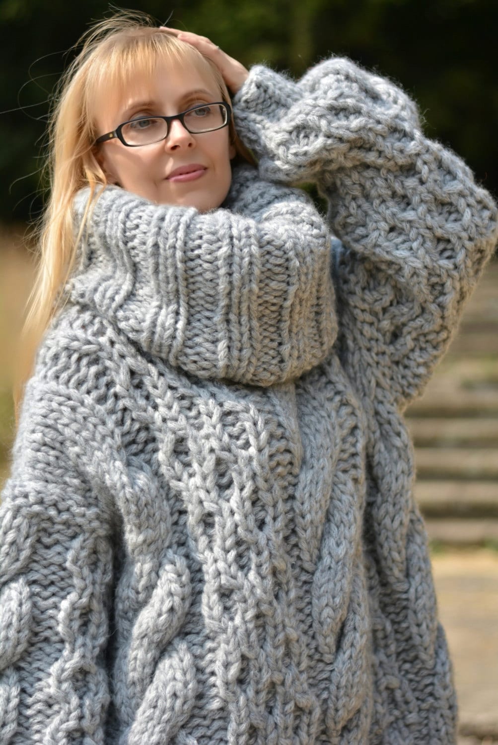 Wollpullover Handarbeit Pullover Strickpullover Hand Gestrickt Wolle Handknit Chunky Bulky Cabled Top Wollpullover Handarbeit Pullover Strickpullover Hand Gestrickt Wolle Handknit Chunky Bulky Cabled Top von Dukyana