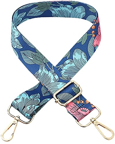 Dulcicasa Schultergurt Verstellbar, Bunter Taschengurt, Tragegurt 80-140 cm, Schulterriemen für Schultertasche Tragetaschen und Handtaschen, Umhängegurt Breite 3,8 cm (Blau) von Dulcicasa