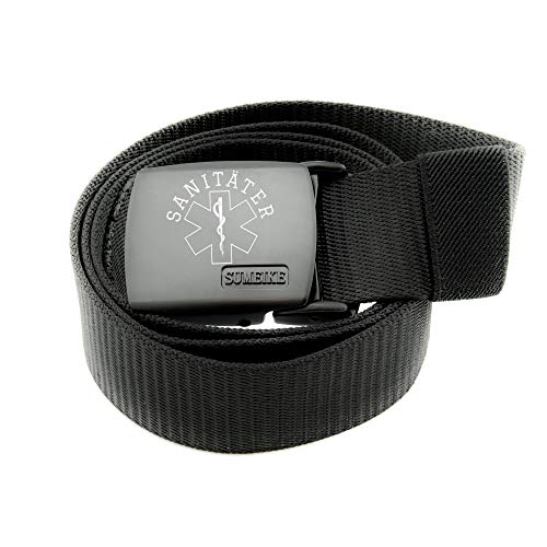 Dumanu Rettungsdienst Gürtel Notfallsanitäter Geschenk Feuerwehr Sanitäter - Länge anpassbar - robust, widerstandfähig, langlebig (Sanitäter) von Dumanu