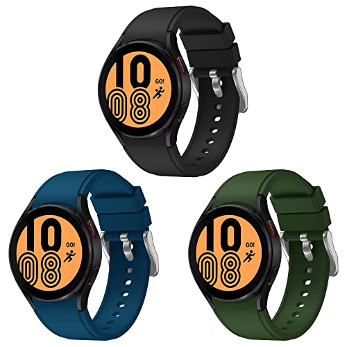 Dumgeo Armband für Samsung Galaxy Watch 4/5/6 40mm 44mm/Galaxy Watch 5 Pro 45mm/Galaxy Watch 4 Classic 42mm 46mm/Galaxy Watch 6 Classic 43mm 47mm für Damen und Herren, Weich Silikon Sport Armbänder von Dumgeo
