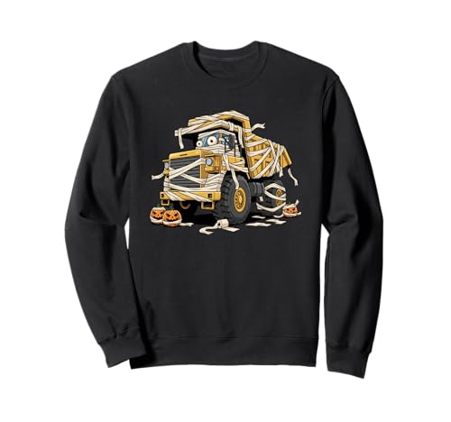 Lustiger Kipplaster Mama Kürbis Halloween Kinder Herren Damen Sweatshirt von Dump Truck Lovers Cute Halloween Outfits Boy Girl