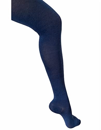 Damen Strumpfhose Merzerisierte Baumwolle (Dunkelblau, L) von Duna