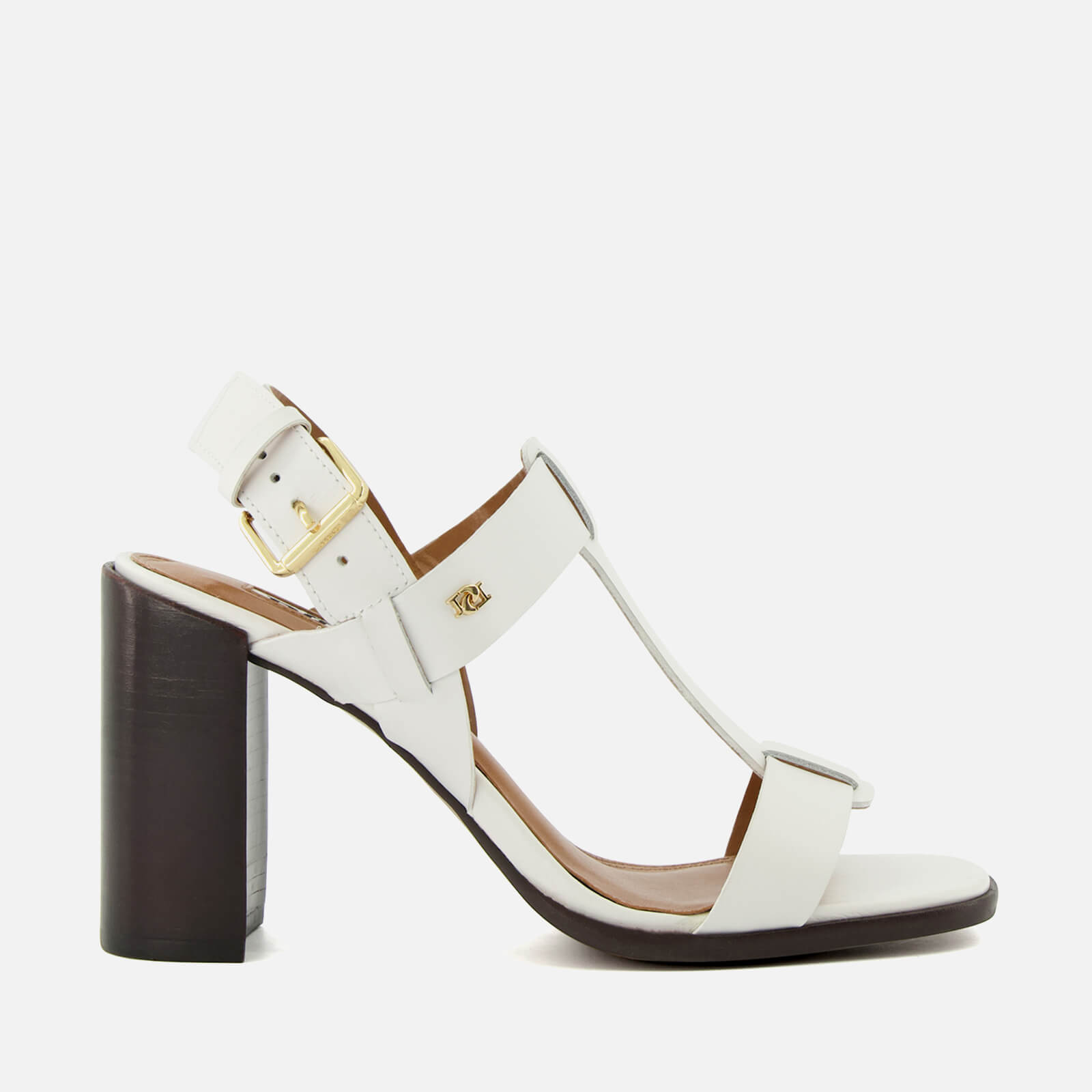 Dune Jacie Open Toe Leather Block Heeled Sandals - UK 3 von Dune