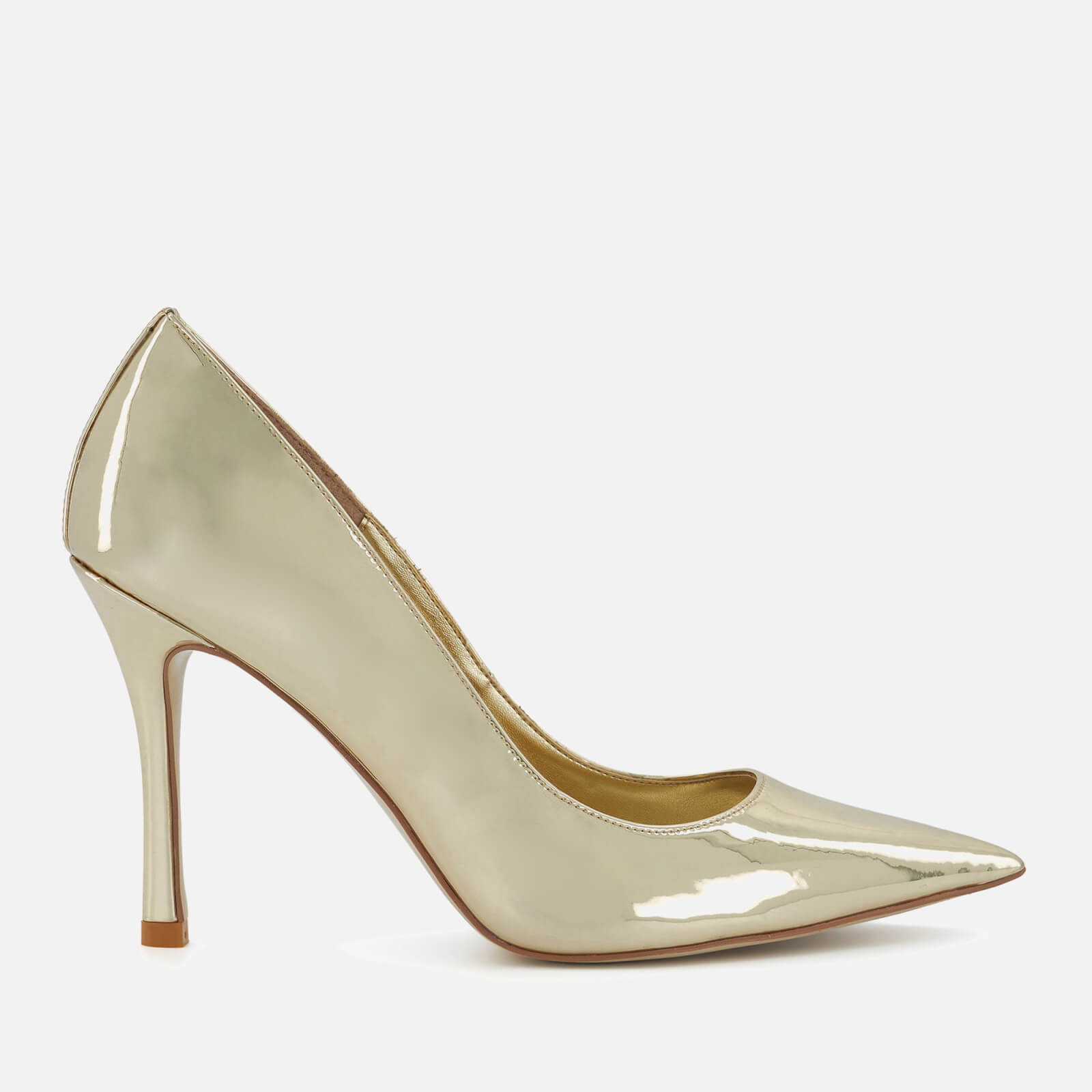 Dune Women's Attention Metallic Patent-Leather Heeled Pumps - UK 3 von Dune