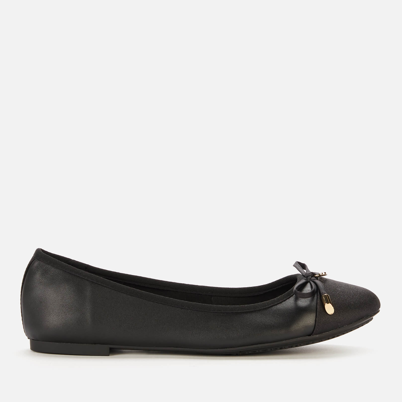 Dune Women's Hartlyn Leather Ballet Flats - Black - UK 3 von Dune