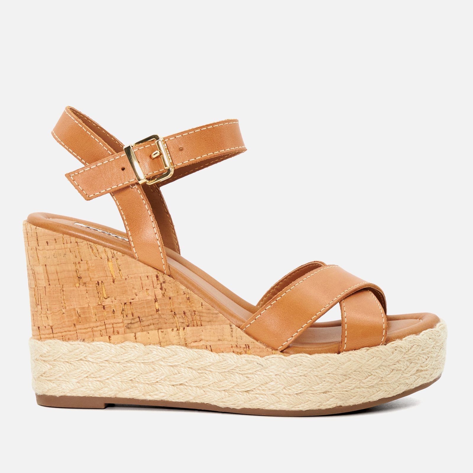 Dune Women's Kindest Leather Wedge Sandals - UK 8 von Dune