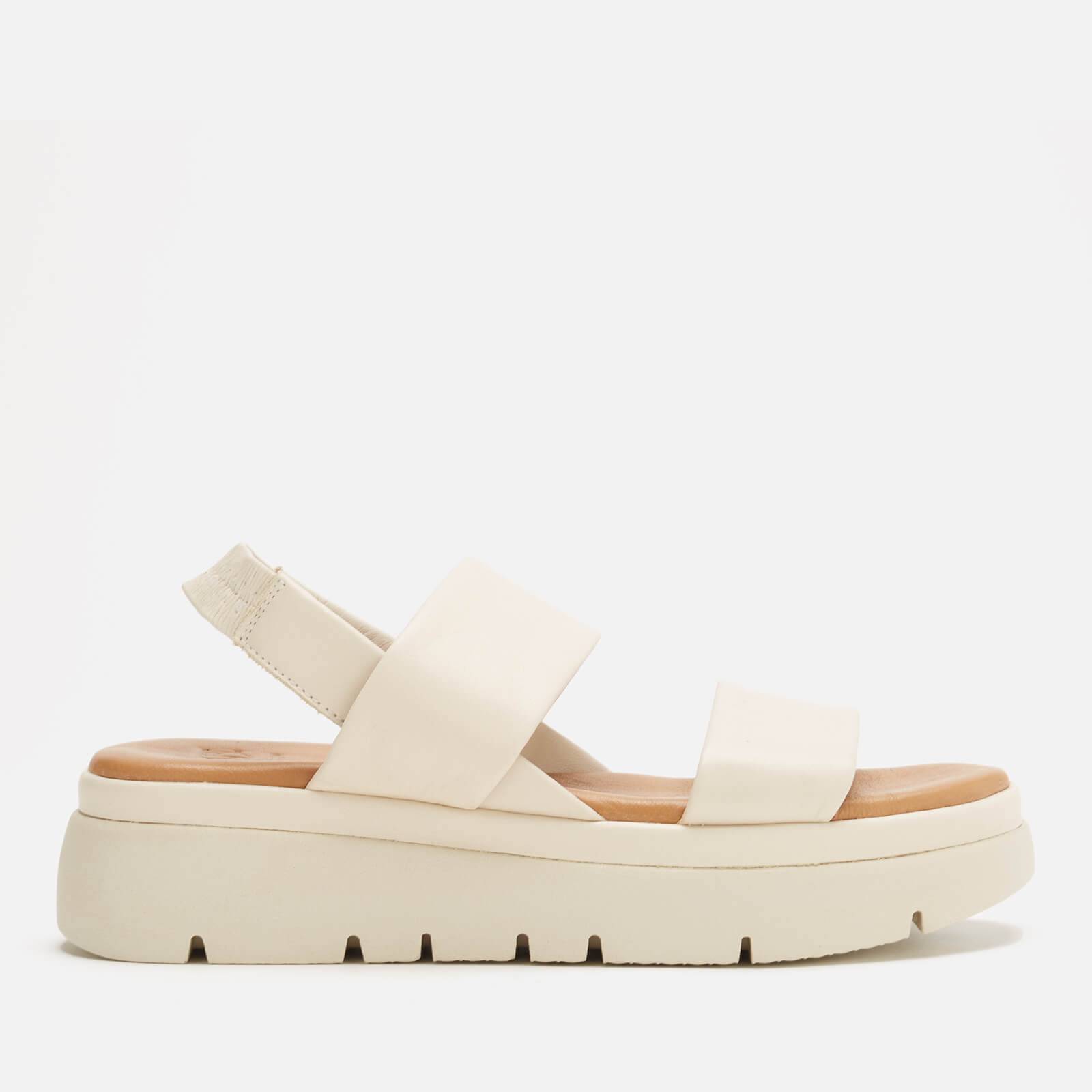 Dune Women's Location Leather Flatform Sandals - Ecru - UK 5 von Dune