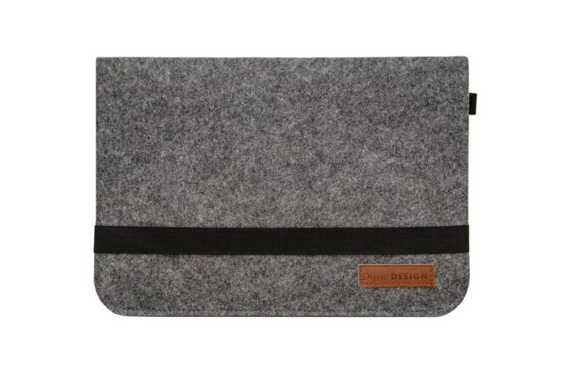 DuneDesign Businesstasche 13.3'' Filz Laptop-Tasche 35x24 cm Tablet Hülle, MacBook Pro Air iPad Net Grau von DuneDesign