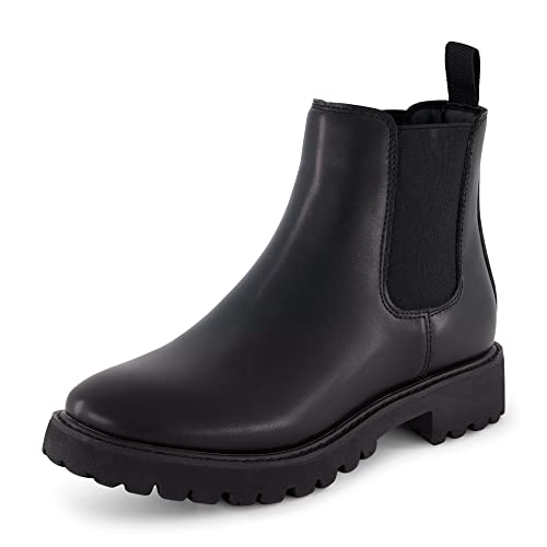 Dunes Dalya Chelsea-Stiefel für Damen + Memory-Schaum, Schwarz, 40 EU von Dunes