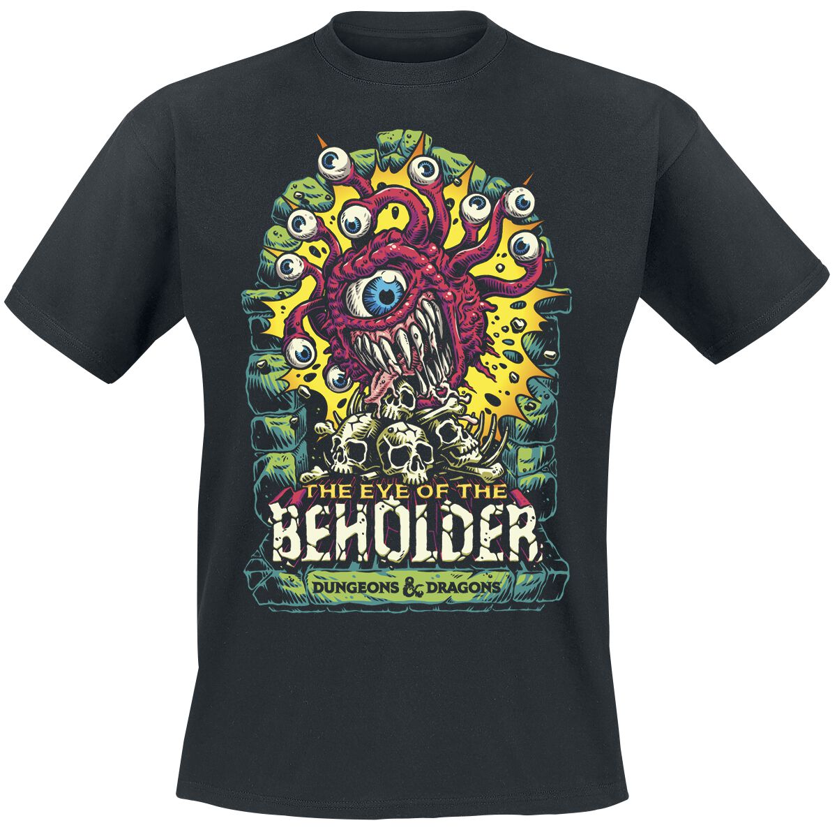 Dungeons and Dragons Beholder T-Shirt schwarz in S von Dungeons and Dragons