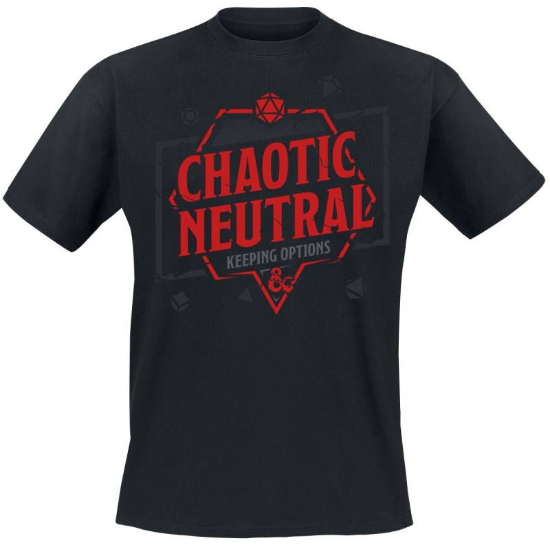 Dungeons and Dragons - Gaming T-Shirt - Chaotic Neutral - Keeping Options - S bis XXL - für Männer - Größe XL - schwarz  - EMP exklusives Merchandise! von Dungeons and Dragons