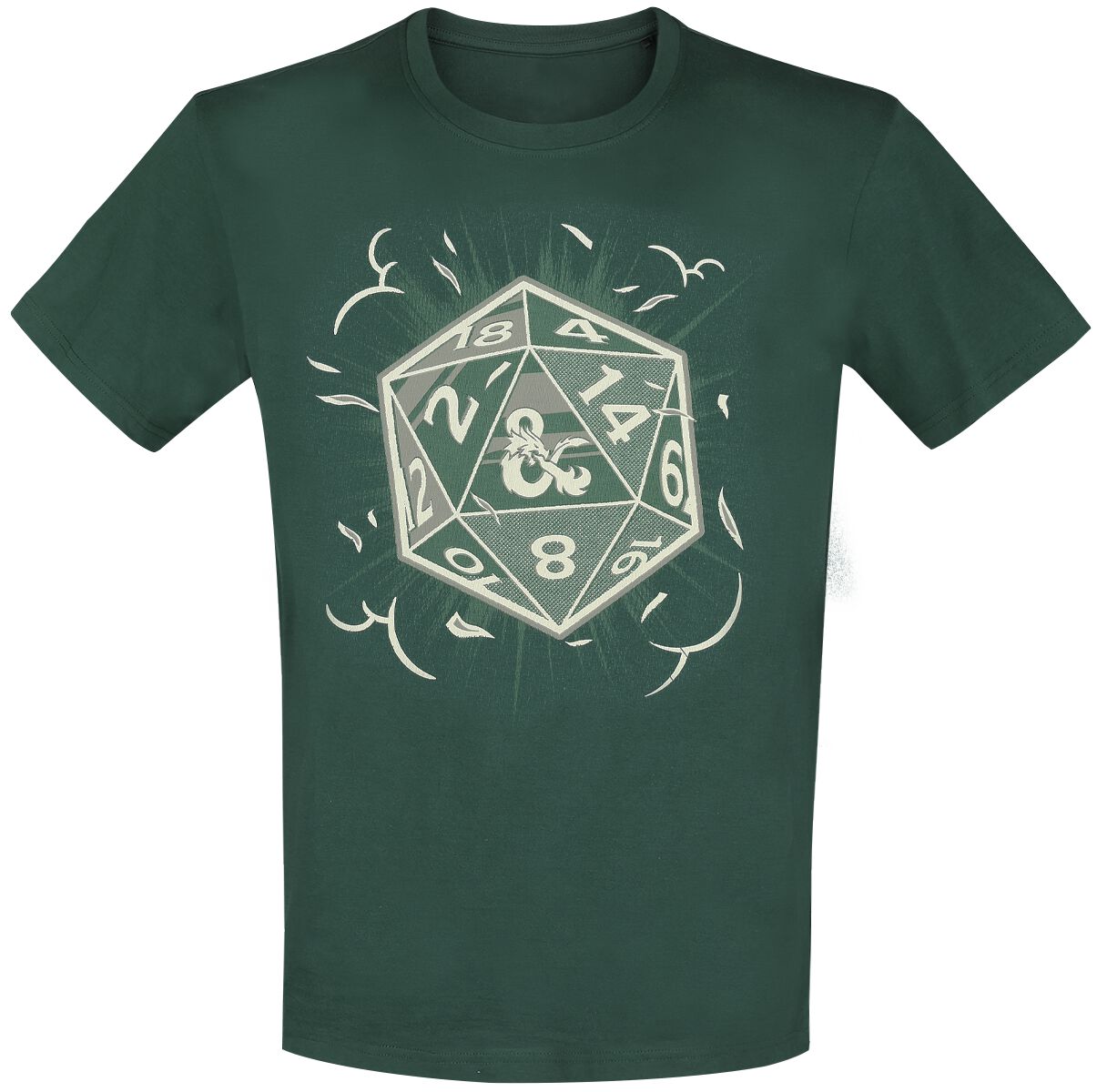 Dungeons and Dragons - Gaming T-Shirt - Dice - S bis XXL - für Männer - Größe XXL - grün von Dungeons and Dragons