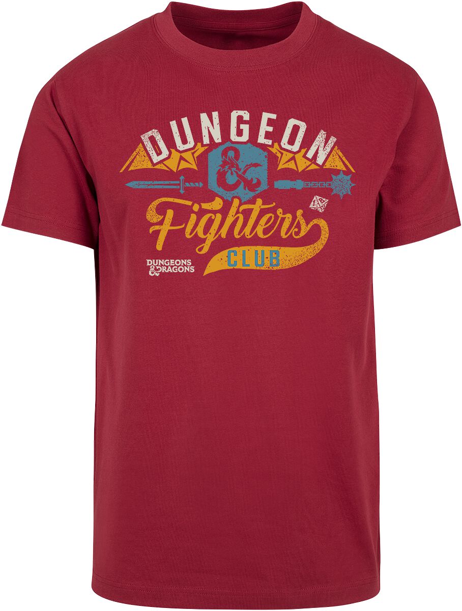 Dungeons and Dragons - Gaming T-Shirt - Fighters Club - S - für Männer - Größe S - bordeaux  - EMP exklusives Merchandise! von Dungeons and Dragons