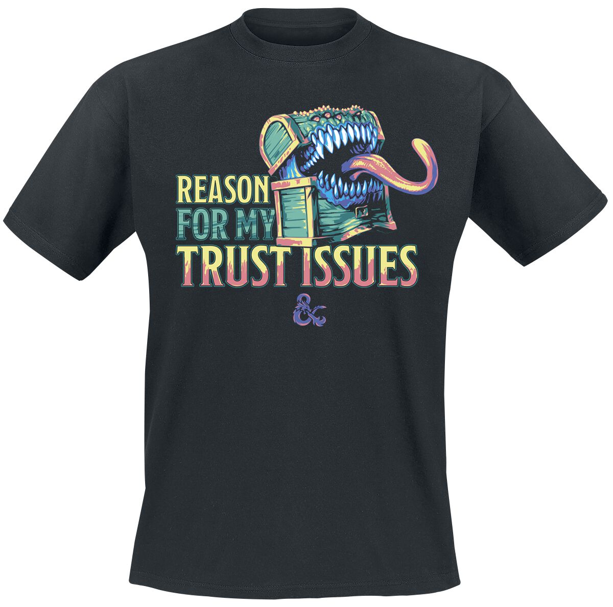 Dungeons and Dragons - Gaming T-Shirt - Mimic - Trust Issues - S bis XXL - für Männer - Größe M - schwarz  - EMP exklusives Merchandise! von Dungeons and Dragons