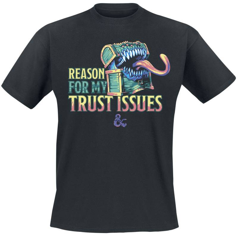 Dungeons and Dragons - Gaming T-Shirt - Mimic - Trust Issues - S bis XXL - für Männer - Größe XL - schwarz  - EMP exklusives Merchandise! von Dungeons and Dragons