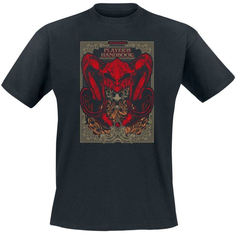 Dungeons and Dragons - Gaming T-Shirt - Player's Handbook - S bis XXL - für Männer - Größe XL - schwarz von Dungeons and Dragons