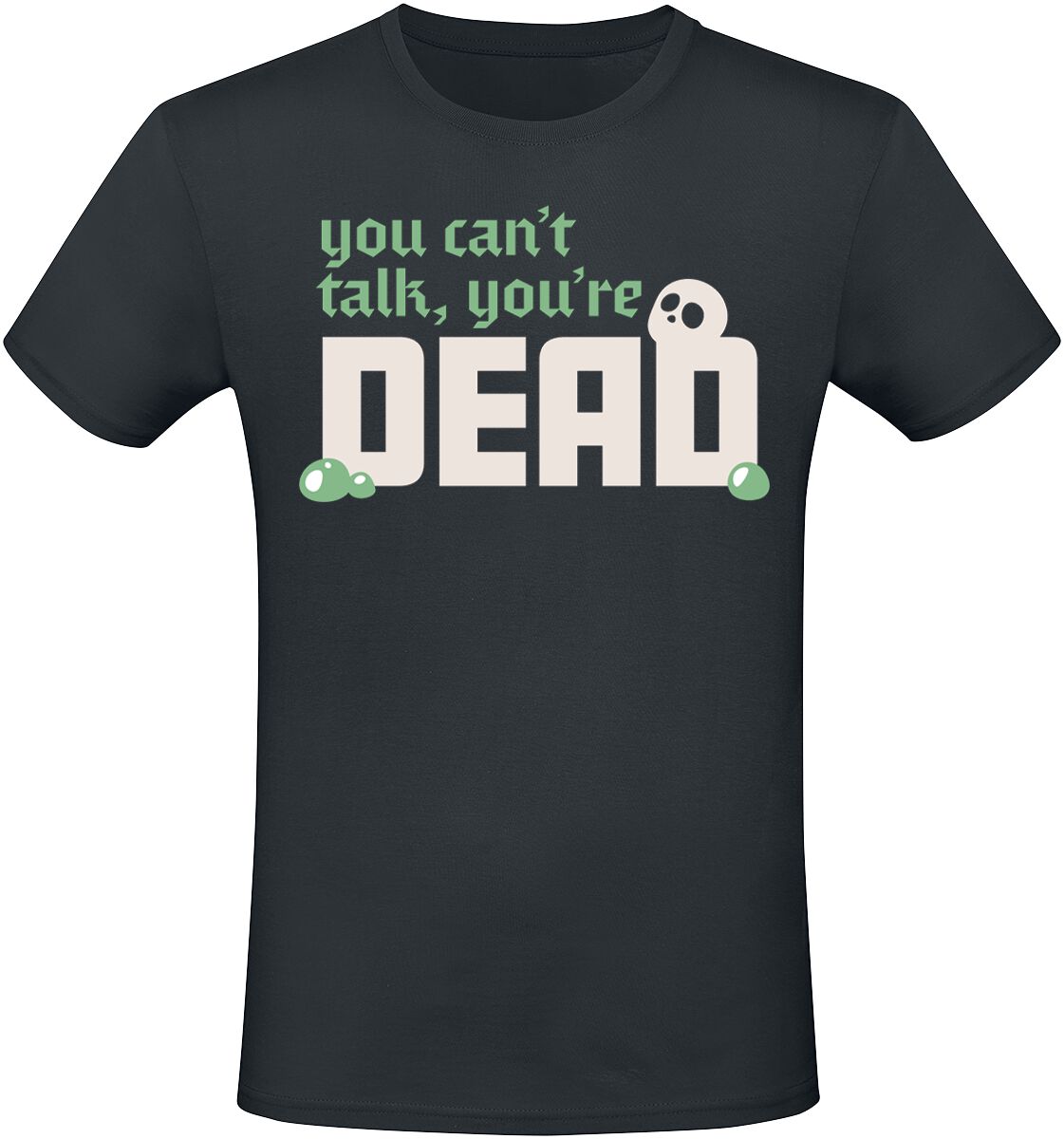 Dungeons and Dragons You Can't Talk. You're Dead T-Shirt schwarz in L von Dungeons and Dragons