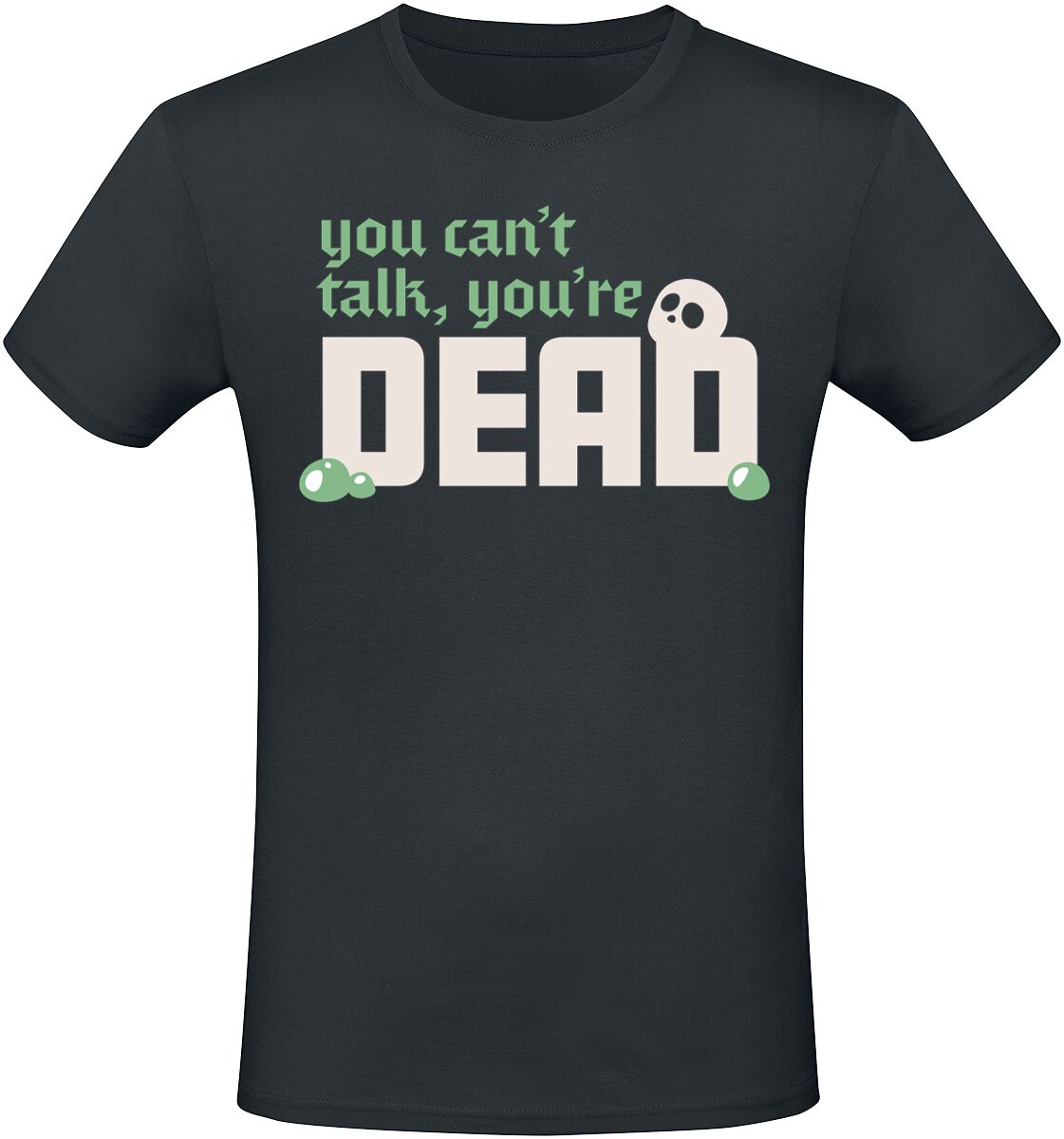 Dungeons and Dragons You Can't Talk. You're Dead T-Shirt schwarz in M von Dungeons and Dragons