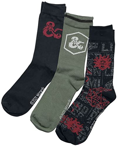 Dungeons and Dragons Crew Socks Unisex Socken mehrfarbig, bunt, 42 von Dungeons & Dragons