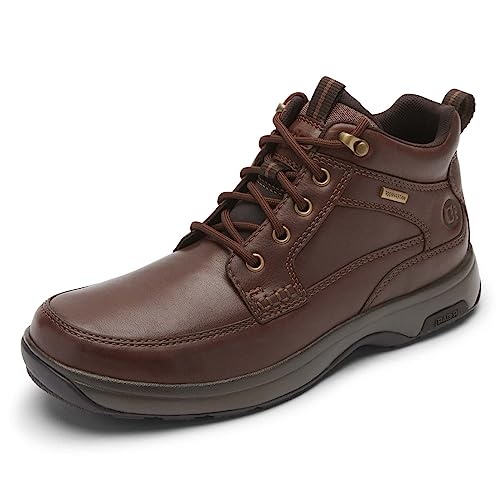 Dunham Herren 8000 Mid Boot Stiefelette, Dunkelbraunes Leder, 17 X-Wide von Dunham