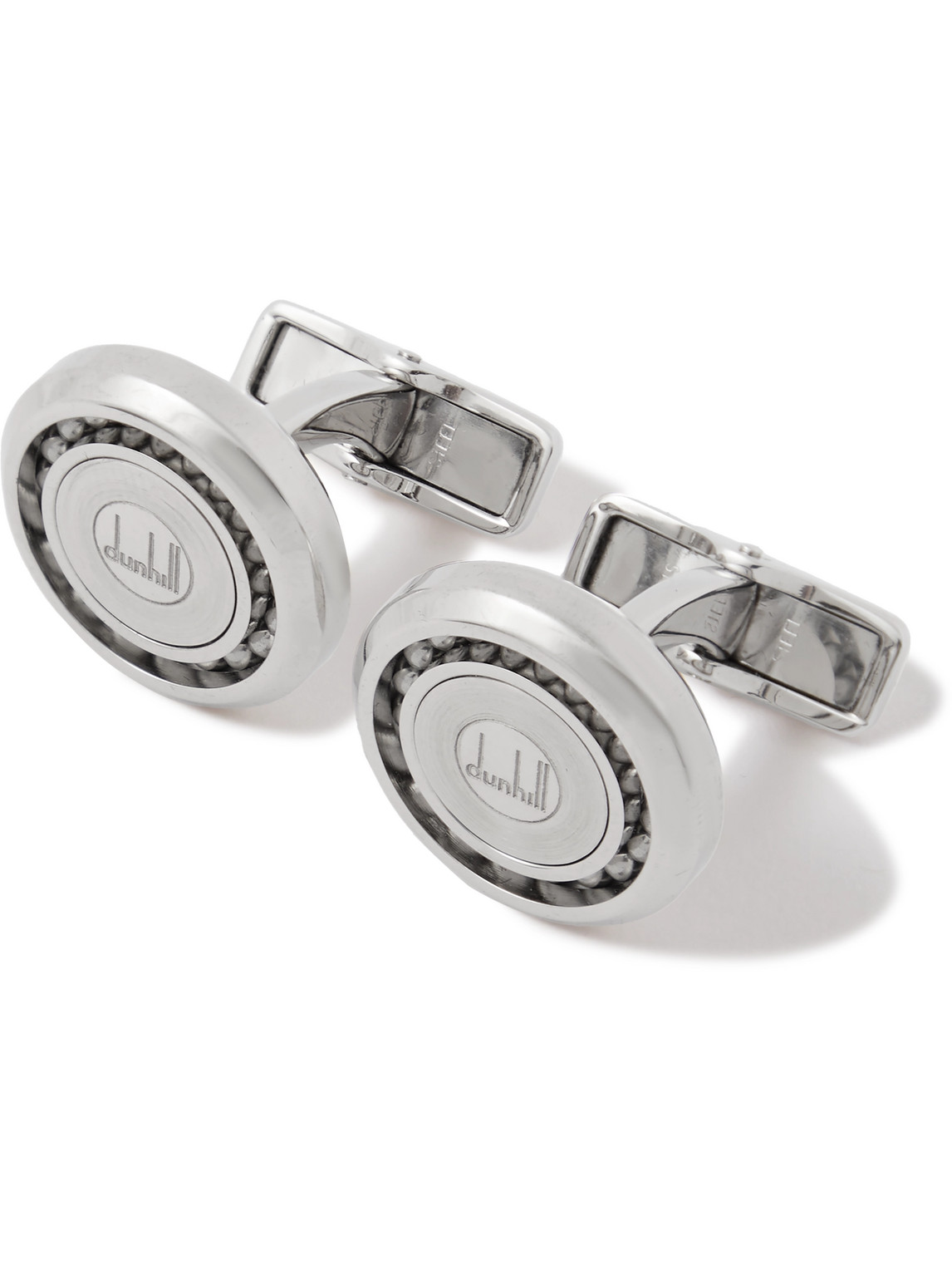 Dunhill - Logo-Engraved Silver-Tone Cufflinks - Men - Silver von Dunhill