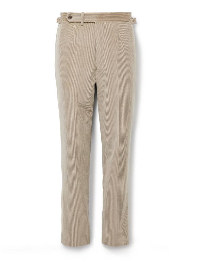 Dunhill - Straight-Leg Cotton and Cashmere-Blend Corduroy Suit Trousers - Men - Neutrals - IT 52 von Dunhill