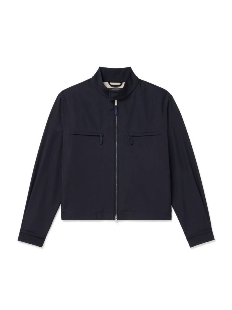 Dunhill - Tech-Wool Twill Blouson Jacket - Men - Blue - XXL von Dunhill