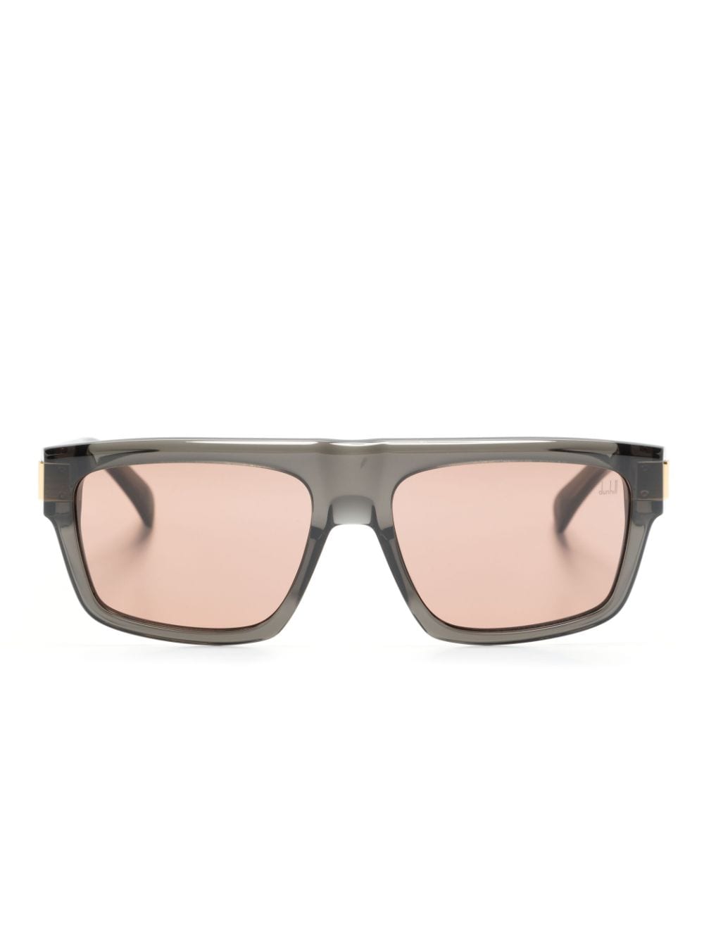 Dunhill Sonnenbrille mit eckigem Gestell - Grau von Dunhill