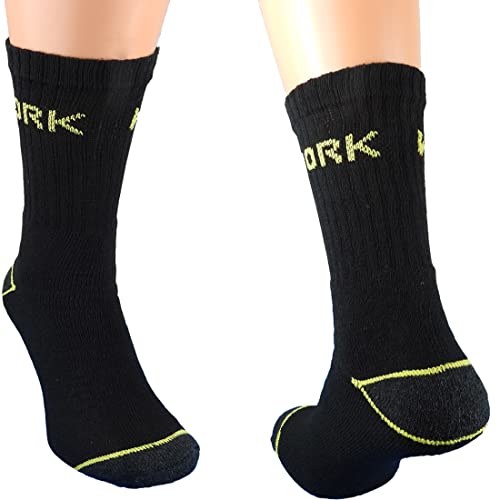 Dunkelstein 10 | 20 | 30 Herren Arbeitssocken Sportsocken (20 Paar 43-46,black) von Dunkelstein