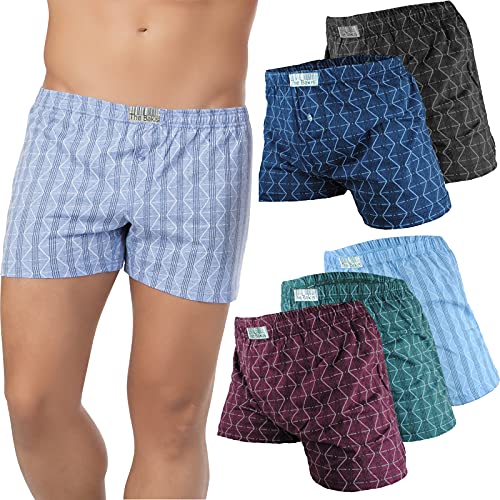 Dunkelstein Boxershorts Herren/Unterhosen Männer - Herren Unterhosen Boxershorts Unterhosen Herren Unterwäsche Herren (6/12 Pack) (Regular, 4800 6er Pack Mehrfarbig) von Dunkelstein