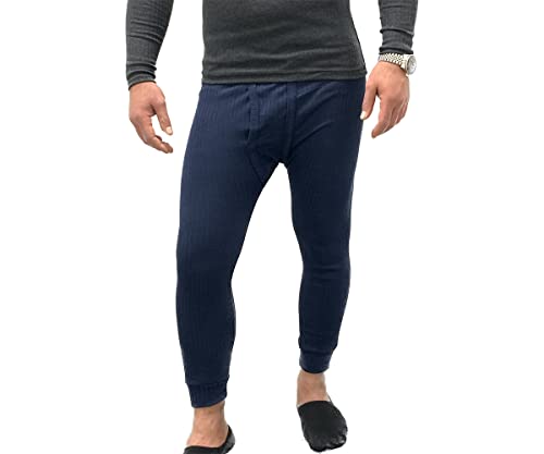 Dunkelstein Winter Unterhose Thermohose angeraut gefüttert Blau 3XL von Dunkelstein