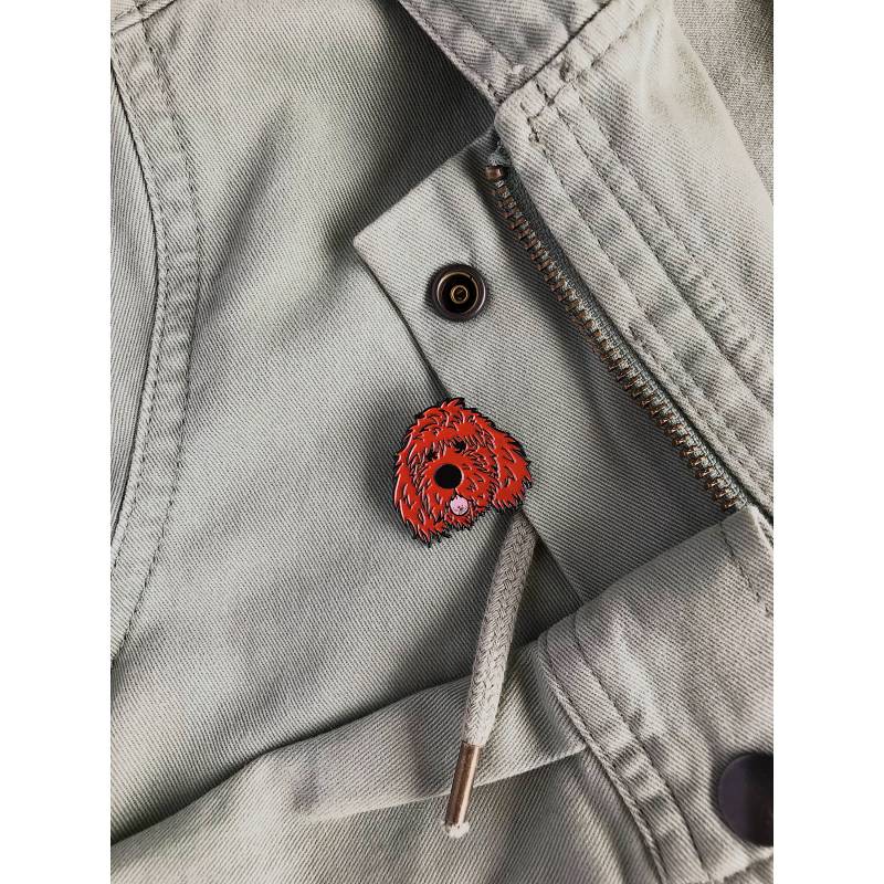 Rote Anstecknadel Mit Weichem Emaille-Muster von DunlavyWares