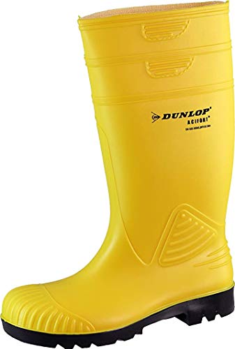 Dunlop Acifort ,Gummistiefel,Regenstiefel,Arbeitsstiefel,Freizeitstiefel (39/40, gelb) von DUNLOP