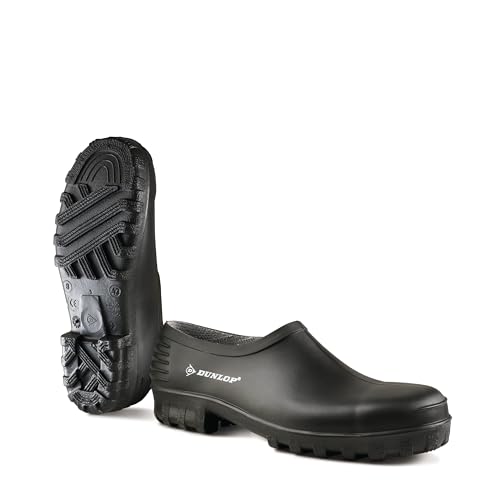 Dunlop Protective Footwear Unisex-Erwachsene Monocolour Wellie Gummistiefel Clogs, Schwarz (black), 43 EU von DUNLOP