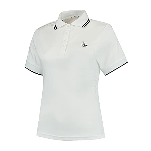 DUNLOP Damen CLUB POLO, Sport Tennis Polo Hemd T-Shirt, Weiß von DUNLOP