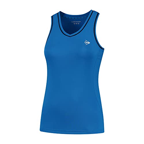 DUNLOP Damen CLUB TANK TOP, Sport Tennis Trägershirt, Blau von DUNLOP