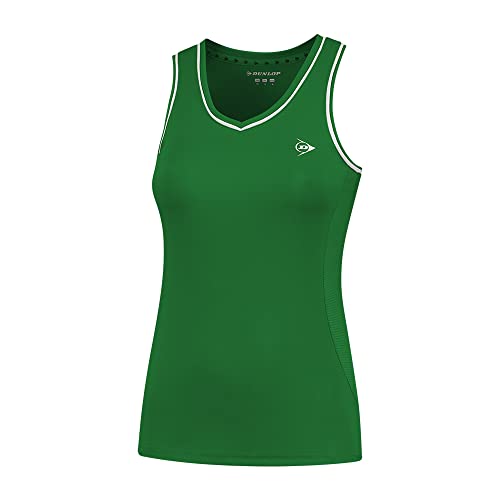 DUNLOP Damen CLUB TANK TOP, Sport Tennis Trägershirt, Grün von DUNLOP