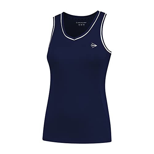 DUNLOP Damen CLUB TANK TOP, Sport Tennis Trägershirt, Navy von DUNLOP