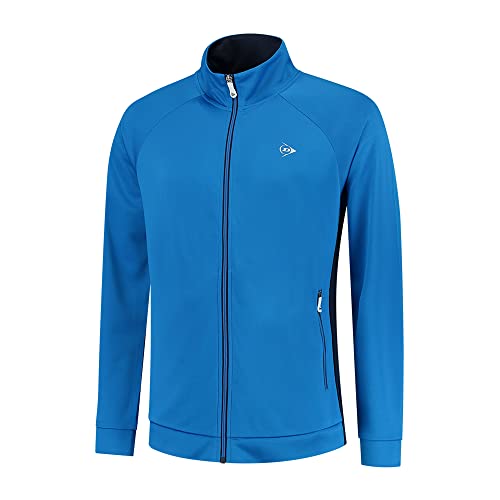 DUNLOP Herren CLUB KNITTED JACKET, Sport Tennis Jacke, Blau/Navy von DUNLOP