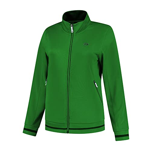 DUNLOP Mädchen CLUB KNITTED JACKET, Sport Tennis Jacke, Grün von DUNLOP