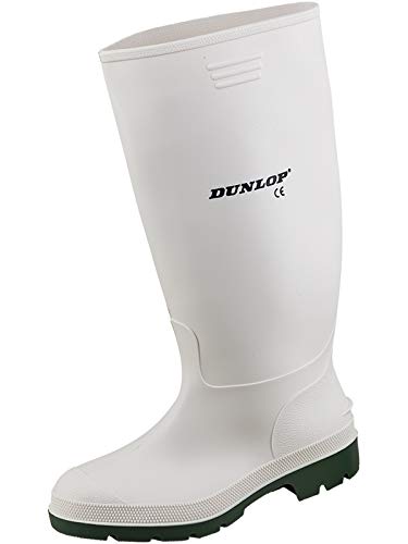 Dunlop Herren Stiefel, Weiß/Grün, 43 EU von DUNLOP
