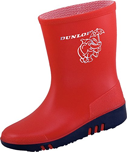 Dunlop Mini Kinder Gummistiefel Rot Gr. 21 von DUNLOP